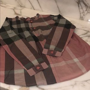 Pink novacheck Burberry blouse